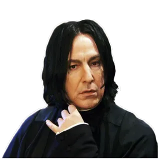 😕 Severus Snape Harry Potter снейп, северус, гарри поттер, фильм, волшебник telegram sticker