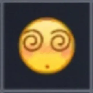 😳 Emoji, Pusing, Mata spiral telegram sticker