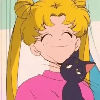 🌙 Sailor Moon Anime, Cartoon, Sailor Moon, Schattig, Personage telegram sticker