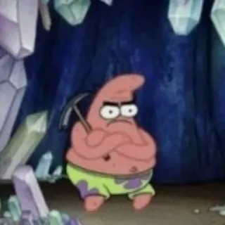 ✨ Patrick Star Spongebob Squarepants 派大星, 海绵宝宝, 卡通, 尼克儿童频道, 动画 telegram sticker