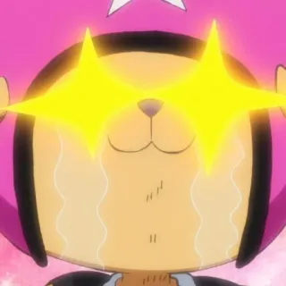 😭 Tony Tony Chopper One Piece animé, personnage, pleurs, mignon, cerf telegram sticker