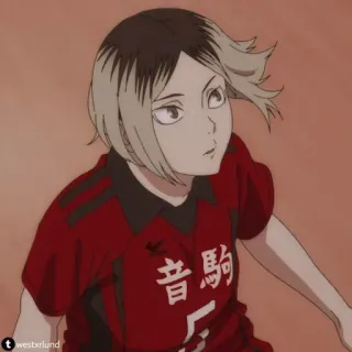 🧐 Kenma Kozume Haikyuu!! 音驋 anime, haikyuu, kenma, volleyball, cartoon telegram sticker