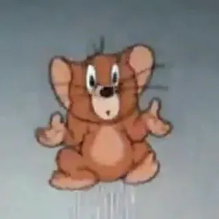 😕 Jerry Mouse Tom and Jerry cartoon, mouse, animation, Jerry Mouse telegram sticker