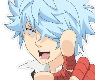 👉 Anime, Personagem, Dedo do meio telegram sticker