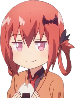 🍙 Satania anime, cartoon, sticker, cute, girl whatsapp sticker