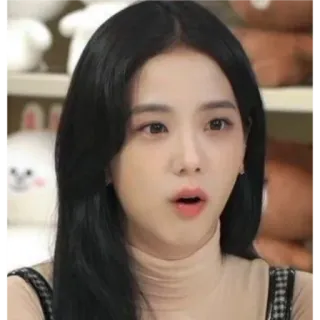 😯 Frau, schwarze Haare, Porträt, Koreanisch, weiblich, Person, Asiatisch telegram sticker