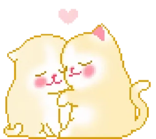 💝 gato, amor, lindo, animales, corazón telegram sticker
