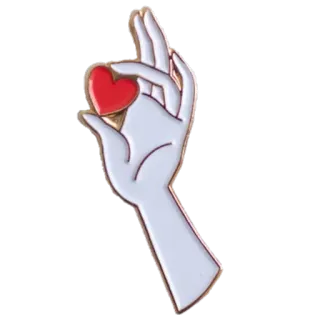 ❣ mano, corazón, amor, símbolo, gesto, san valentín telegram sticker