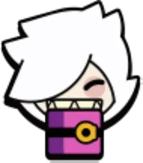 🙂 Colette Brawl Stars Colette, Brawl Stars, gra wideo, postać, naklejka telegram sticker