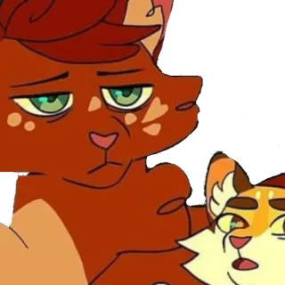 😐 Katze, Cartoon, Tier, Orange, Aufkleber telegram sticker