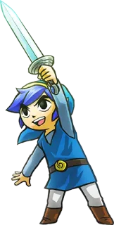 🗡 Link The Legend of Zelda videojuego, Nintendo, héroe, espada, fantasía telegram sticker