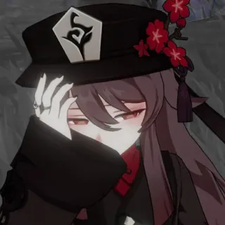 🗿 Hu Tao Genshin Impact Anime, Jeu vidéo, Personnage, Genshin Impact, Hu Tao, Mignon, Triste whatsapp sticker