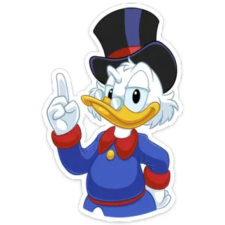 Скрудж МакДак whatsapp stickers