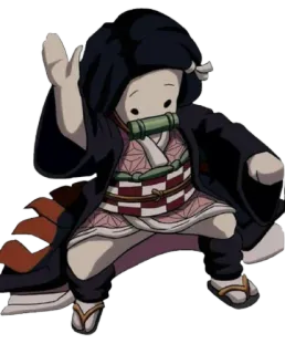 😛 Nezuko Kamado Demon Slayer Anime, Demonio, Nezuko, Kamado, Chibi, Lindo telegram sticker