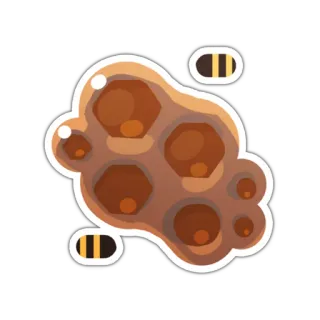 🐝 slime, honey, cute, game, honeycomb telegram sticker