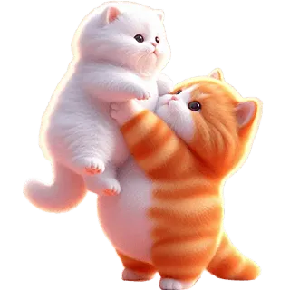 🥰 kucing, anak kucing, imut, hewan, hewan peliharaan, binatang peliharaan telegram sticker