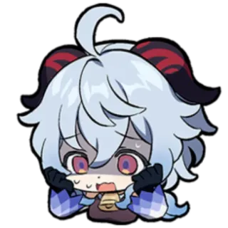 😨 Ganyu Genshin Impact Anime, Videojuego, Personaje, Genshin Impact, Ganyu, Lindo telegram sticker