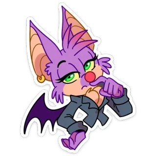 🤔 kelelawar kartun, kartun, kelelawar, hewan, stiker, karakter whatsapp sticker