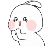 🤩 mono, dibujos animados, conejo, kawaii, animal whatsapp sticker