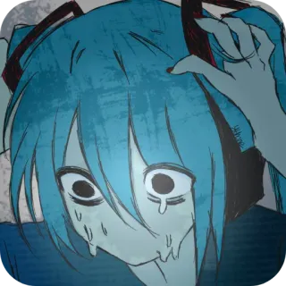😨 Hatsune Miku Vocaloid telegram sticker
