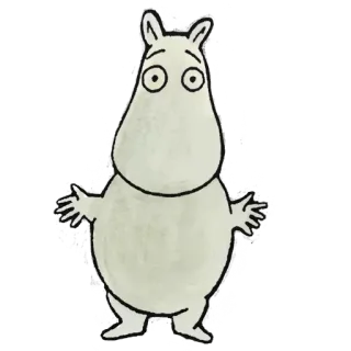 🤷 Moomin Moomin, Dibujos animados, Personaje, Tove Jansson telegram sticker
