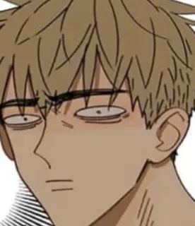 😳 мужчина, злой, аниме, мультфильм, выражение, персонаж telegram sticker