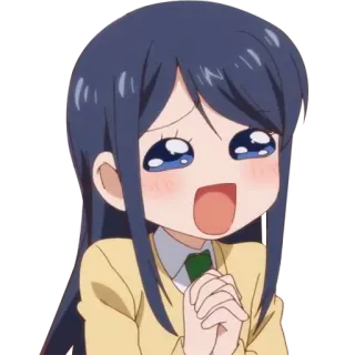 🥺 anime, girl, expression, excited, cute telegram sticker