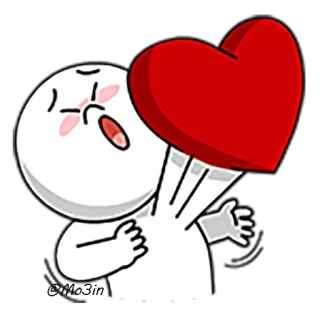 ❤ Liebe, Herz, süß, Cartoon, Emoji, Valentinstag telegram sticker