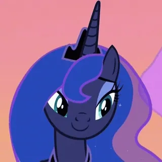 😌 Princess Luna My Little Pony Poni, Dibujos animados, Princesa, Luna, Noche, Luna telegram sticker