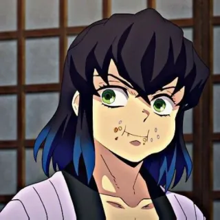 👺 Inosuke Hashibira Demon Slayer Anime, Demon Slayer, Inosuke, Hashibira, Dessin animé, Personnage telegram sticker