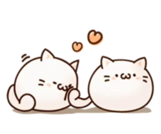 🐱 кот, милый, любовь, сердце, животное, каваий telegram sticker