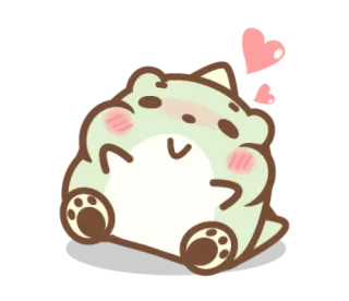 🥰 fofo, dinossauro, desenho animado, animal, coração, amor, adorável telegram sticker
