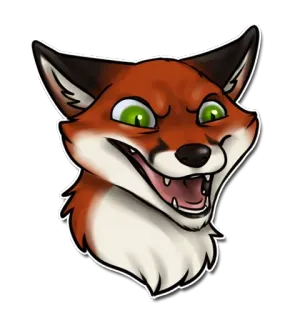 Kandrel Fox @stickerex telegram stickers