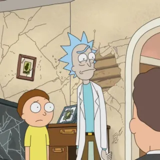 🛸 Rick Sanchez Rick and Morty Cartoon, Science Fiction, Erwachsenenanimation, Rick and Morty, Rick Sanchez, Morty Smith telegram sticker