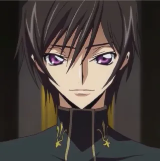 🙂 Lelouch Lamperouge Code Geass Anime, Lelouch, Code Geass, Charakter telegram sticker
