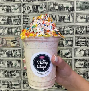 🥤 Milky Ways
Cereal Bar Essen, Getränk, Dessert, Milchshake, Müsli, Süßigkeiten, Milky Way whatsapp sticker