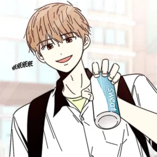 📜 hehehehe Anime, Bebida, Sudor, Dibujo animado telegram sticker