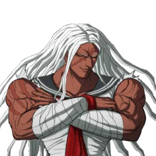 😏 Sakura Ogami Danganronpa Anime, Videogioco, Muscoloso, Sakura Ogami, Danganronpa telegram sticker