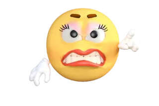 😡 Emoji, Zły, Sfrustrowany, Poirytowany, Krzyczący telegram sticker