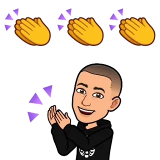 🌟 Emoji, Bertepuk tangan, Selamat, Pujian, Perayaan, Tepuk tangan telegram sticker