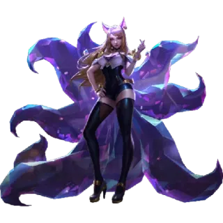 😁 Ahri Ари, KDA, League of Legends, Лиса, Персонаж, Женщина telegram sticker