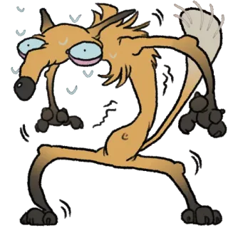 🙄 Dibujo animado, Animal, Raro, Peludo, Divertido, Criatura, Personaje whatsapp sticker