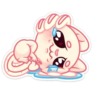 😭 Kreskówka, Zwierzę,  środkowy palec, Niegrzeczny, Obraźliwy, Słodki whatsapp sticker