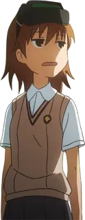 😐 อนิเมะ, ผู้หญิง, ชุดนักเรียน, ตัวละคร, น่ารัก telegram sticker