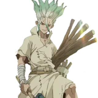 😸 Ishigami Senku Dr. Stone Anime, Charakter, Dr. Stone, Ishigami Senku, Wissenschaft telegram sticker