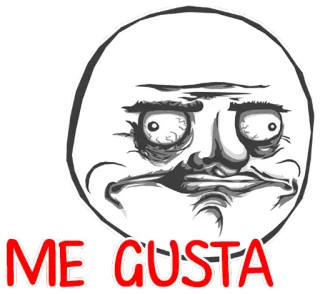 👍 ME GUSTA Meme, Visage, Internet, Expression telegram sticker