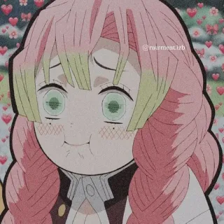 💗 Mitsuri Kanroji Demon Slayer Anime, Demon Slayer, Mitsuri Kanroji, Pilastro dell'Amore, Chibi, Carino whatsapp sticker