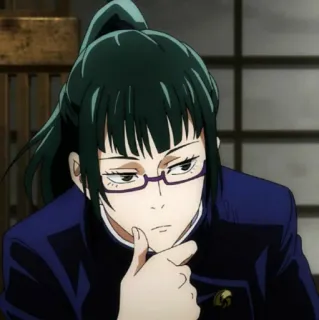 😉 Maki Zenin Jujutsu Kaisen Anime, Manga, Jujutsu Kaisen, Maki Zenin, Postać telegram sticker