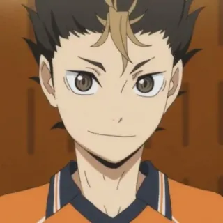🙀 Nishinoya Yuu Haikyuu!! Anime, Haikyuu, Nishinoya Yuu, Postać, Siatkówka telegram sticker