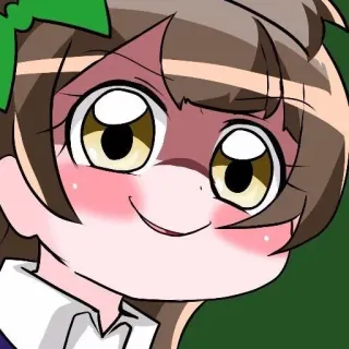 😏 anime, cartoon, expression, cute, kawaii telegram sticker